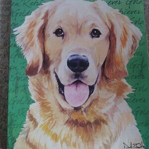 Wall Art Golden Retriever Dog